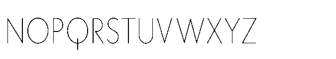 Existential Thin Condensed Font UPPERCASE