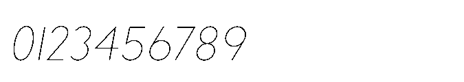 Existential Thin Italic Font OTHER CHARS