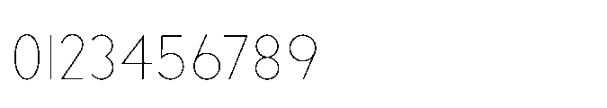 Existential Thin Font OTHER CHARS