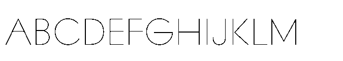 Existential Thin Font UPPERCASE
