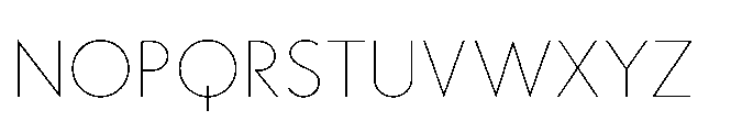 Existential Thin Font UPPERCASE