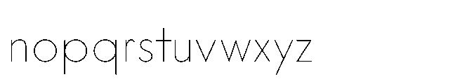 Existential Thin Font LOWERCASE