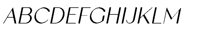 Existo Italic Font UPPERCASE