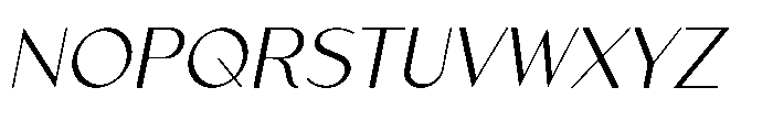 Existo Italic Font UPPERCASE