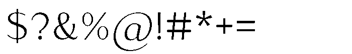 Existo Regular Font OTHER CHARS