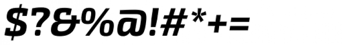 Exo Slab Pro Bold Italic Font OTHER CHARS