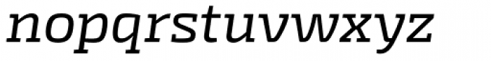 Exo Slab Pro Italic Font LOWERCASE