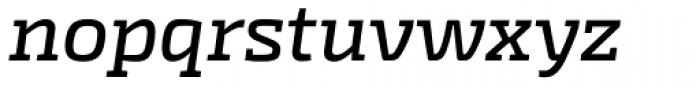Exo Slab Pro Medium Italic Font LOWERCASE