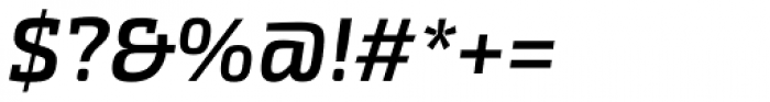 Exo Slab Pro SemiBold Italic Font OTHER CHARS