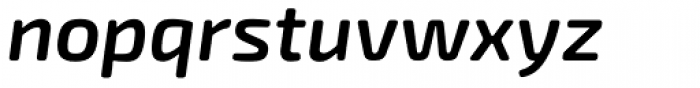 Exo Soft Semi Bold Italic Font LOWERCASE