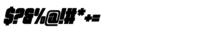 Exodiah Italic Font OTHER CHARS