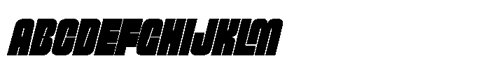 Exodiah Italic Font UPPERCASE