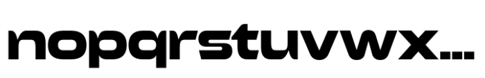 Exofant Extra Bold Font LOWERCASE