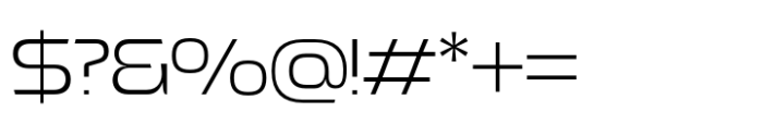 Exofant Extra Light Font OTHER CHARS