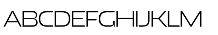 Exofant Extra Light Font UPPERCASE