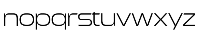 Exofant Extra Light Font LOWERCASE