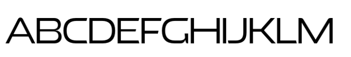 Exofant Light Font UPPERCASE