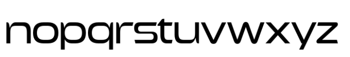 Exofant Regular Font LOWERCASE