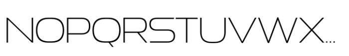 Exofant Thin Font UPPERCASE