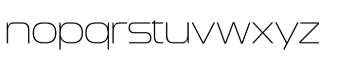 Exofant Thin Font LOWERCASE