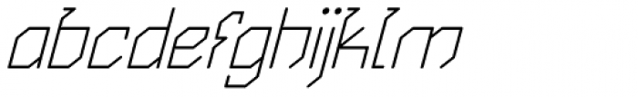 Exogenetic Italic Font LOWERCASE