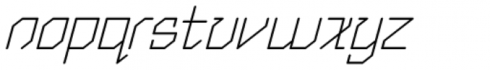 Exogenetic Italic Font LOWERCASE