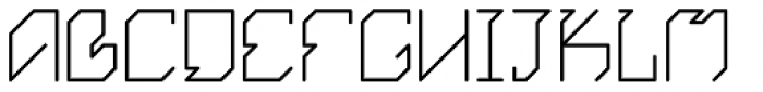Exogenetic Font UPPERCASE