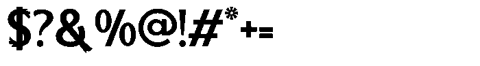 Exomatic Regular Font OTHER CHARS