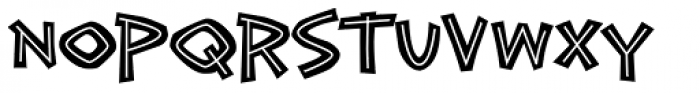 Exotic Island BTN Bold Inline Font LOWERCASE