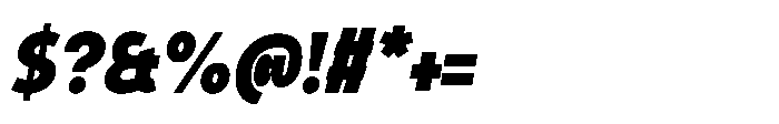 Expandable Black Cnd Close Italic Font OTHER CHARS