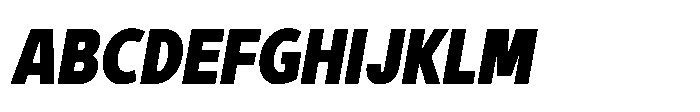 Expandable Black Cnd Close Italic Font UPPERCASE