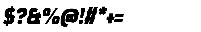 Expandable Black Cnd Open NC Italic Font OTHER CHARS