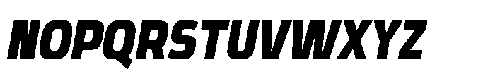 Expandable Black Cnd Open NC Italic Font UPPERCASE