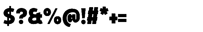 Expandable Black Condensed Close Font OTHER CHARS