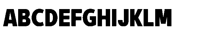 Expandable Black Condensed Close Font UPPERCASE
