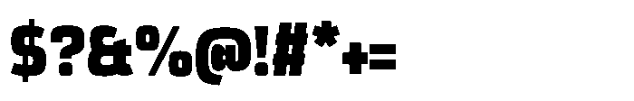 Expandable Black Condensed Open Font OTHER CHARS