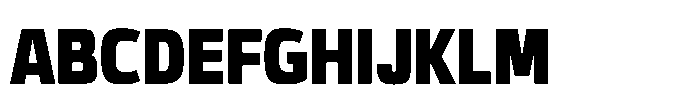 Expandable Black Condensed Open Font UPPERCASE