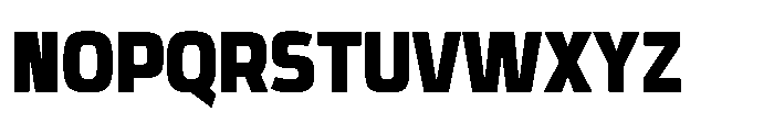 Expandable Black Condensed Open Font UPPERCASE