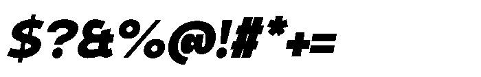 Expandable Black Medium Close Italic Font OTHER CHARS