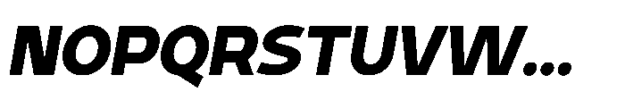 Expandable Black Medium Close Italic Font UPPERCASE