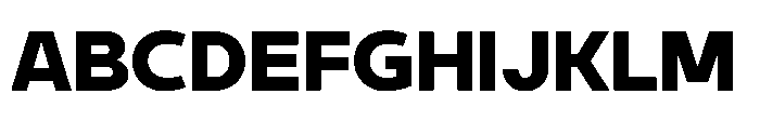Expandable Black Medium Close Font UPPERCASE