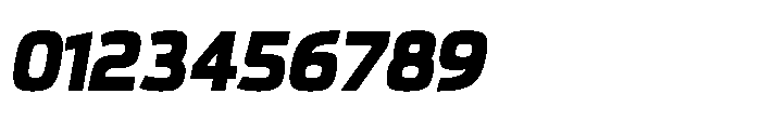 Expandable Black Medium Open NC Italic Font OTHER CHARS