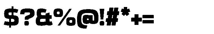 Expandable Black Medium Open NC Font OTHER CHARS
