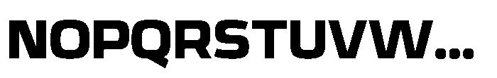 Expandable Black Medium Open NC Font UPPERCASE