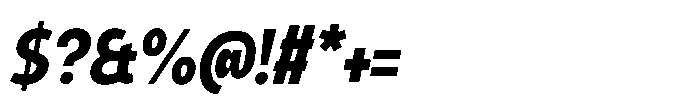 Expandable Bold Cnd Close Italic Font OTHER CHARS