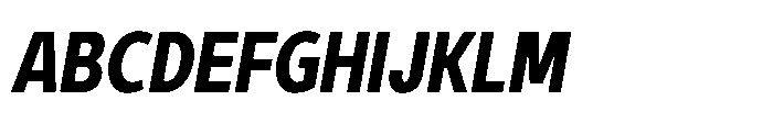 Expandable Bold Cnd Close Italic Font UPPERCASE