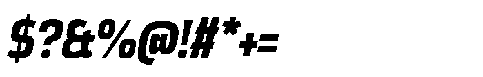 Expandable Bold Cnd Open Italic Font OTHER CHARS