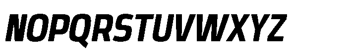 Expandable Bold Cnd Open Italic Font UPPERCASE