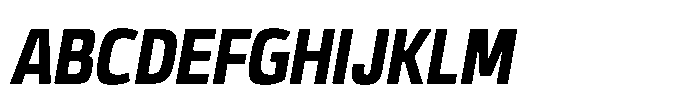 Expandable Bold Cnd Open NC Italic Font UPPERCASE