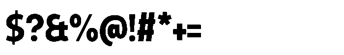 Expandable Bold Condensed Close NC Font OTHER CHARS